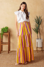 Load image into Gallery viewer, printed poplin maxi skirt