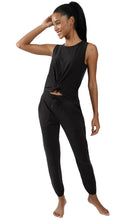 Load image into Gallery viewer, heather slim joggers (black)
