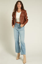 Load image into Gallery viewer, moto jacket (brown)