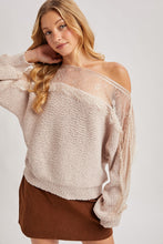 Load image into Gallery viewer, Lace Trimmed Knit Sweater