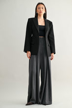 Load image into Gallery viewer, High Waisted Wide Leg Pleated Trouser Pants
