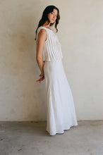 Load image into Gallery viewer, 100% Linen Elastic Waist Long Skirt