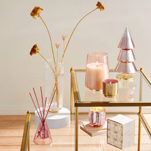 Load image into Gallery viewer, Pink Pine Tiny Tinsel Glass Candle

