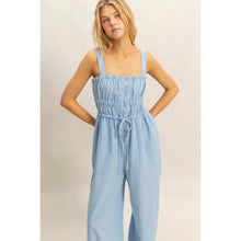 Load image into Gallery viewer, Square Neck Zip Up Sleeveless Jumpsuit