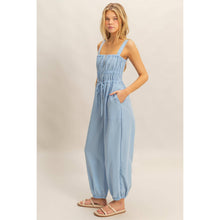 Load image into Gallery viewer, Square Neck Zip Up Sleeveless Jumpsuit