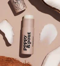 Load image into Gallery viewer, poppy &amp; pout island coconut lip balm
