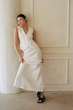 Load image into Gallery viewer, 100% Linen Elastic Waist Long Skirt