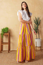Load image into Gallery viewer, printed poplin maxi skirt