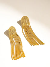 Load image into Gallery viewer, Clarissa Non-Tarnish Dressy Tassel Earring
