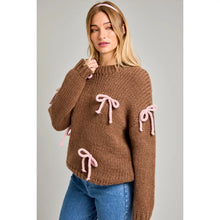 Load image into Gallery viewer, bow detailed oversized sweater
