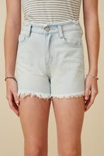 Load image into Gallery viewer, distressed frayed denim shorts
