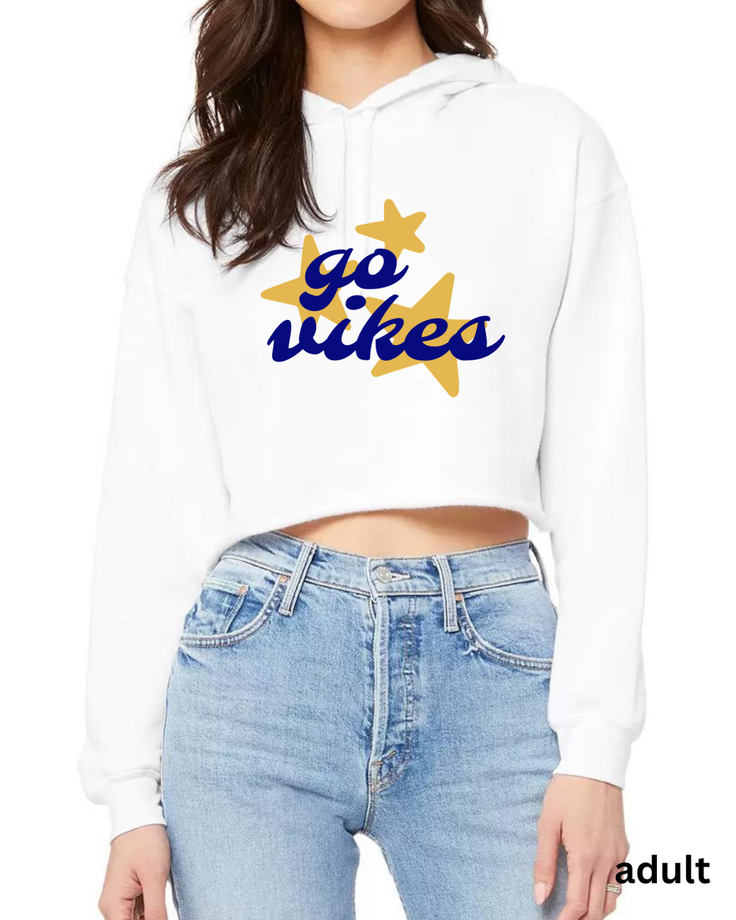 go vikes cropped sweatshirt