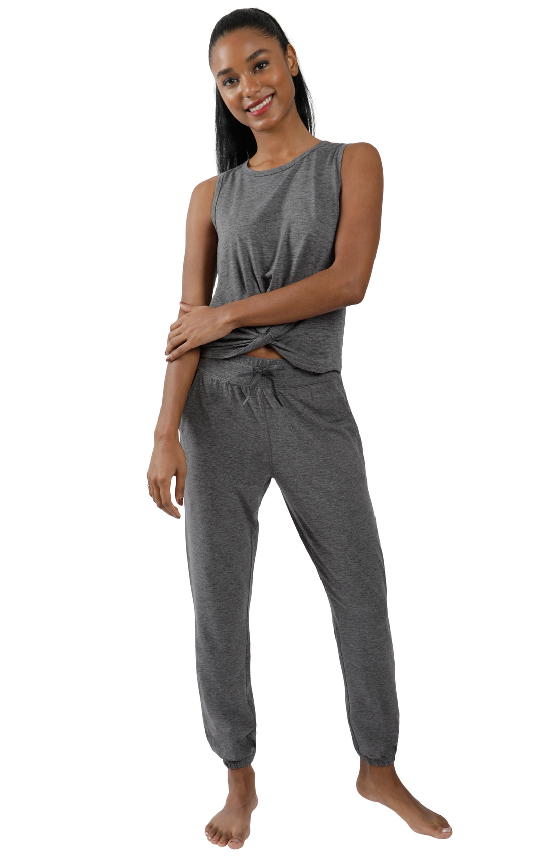Buy Jockey Charcoal Grey Slim Fit Joggers for Women Online @ Tata CLiQ