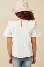 Load image into Gallery viewer, lace trim ruffle top
