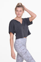 Load image into Gallery viewer, cropped waffle knit top
