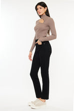 Load image into Gallery viewer, black slim high rise jeans
