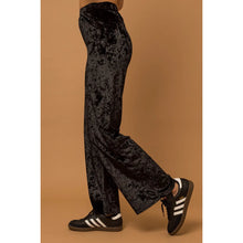 Load image into Gallery viewer, Velvet wide leg pants
