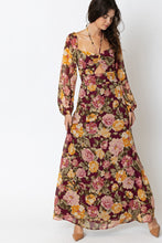 Load image into Gallery viewer, dark floral maxi

