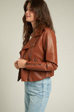 Load image into Gallery viewer, moto jacket (brown)
