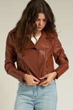 Load image into Gallery viewer, moto jacket (brown)
