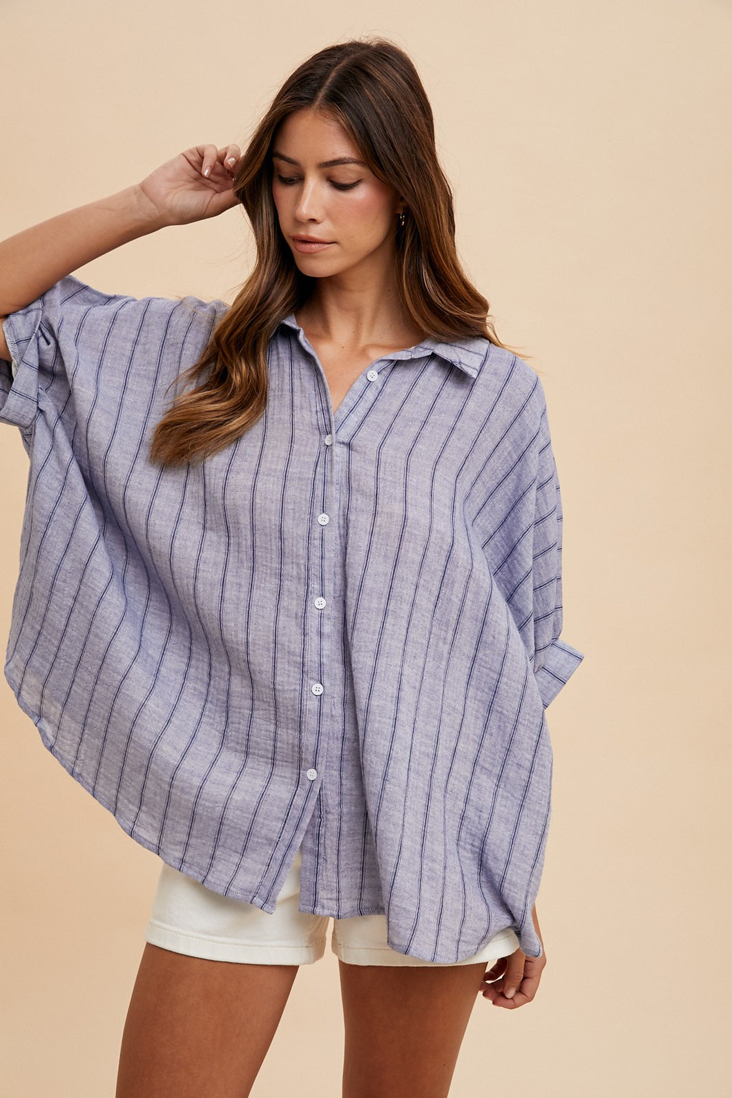 Oversized Gauze Shirt
