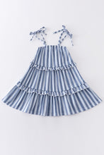 Load image into Gallery viewer, striped blue dress
