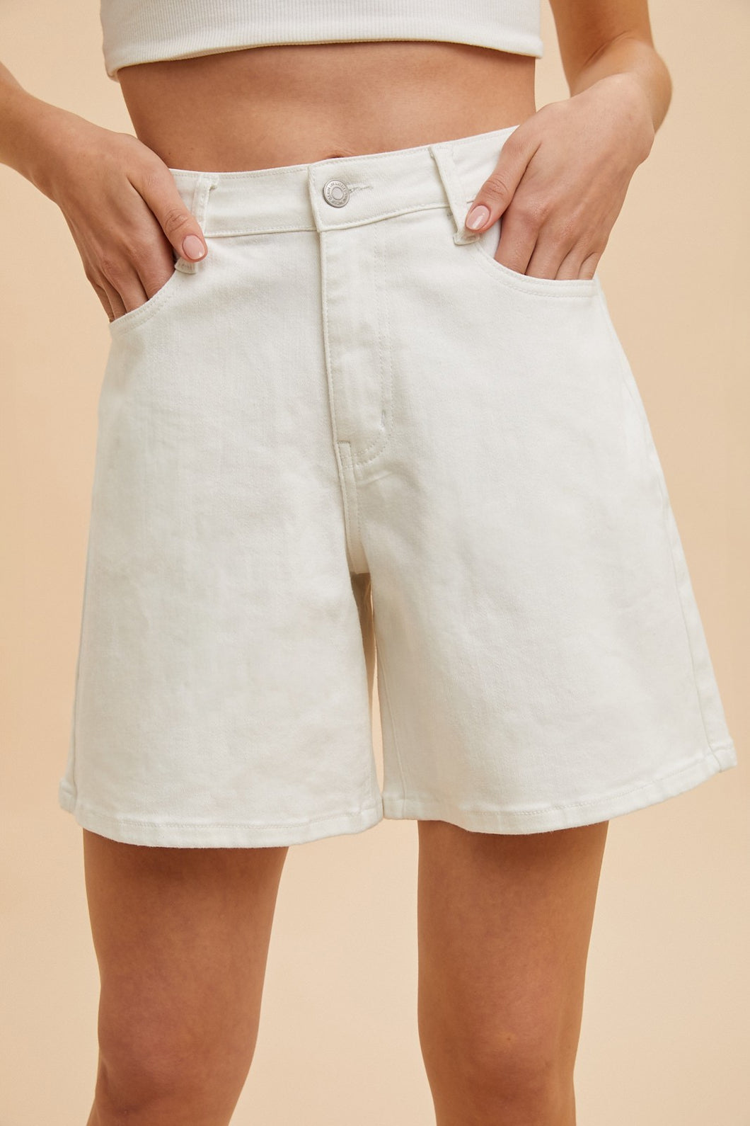 Bermuda mom shorts