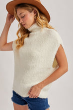 Load image into Gallery viewer, Turtleneck Knit Sweater Vest
