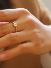 Load image into Gallery viewer, 18k Gold Non-tarnish Cz Square Thin Ring
