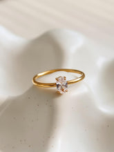 Load image into Gallery viewer, 18k Gold Non-tarnish Cz Square Thin Ring
