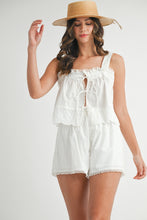 Load image into Gallery viewer, Eyelet Crop tank
