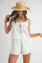 Load image into Gallery viewer, Eyelet Crop tank
