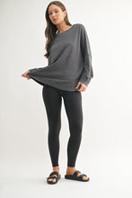 Load image into Gallery viewer, Waffle Ribbed Roundneck Pullover
