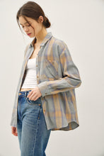 Load image into Gallery viewer, Cotton 100 Classic Faded Plaid Shirt
