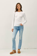 Load image into Gallery viewer, Ribbed Longsleeve Henley
