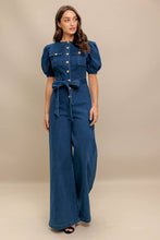 Load image into Gallery viewer, Washed Denim Jumpsuit
