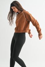 Load image into Gallery viewer, Pipedfleece Cotton Blend Crewneck Sweater
