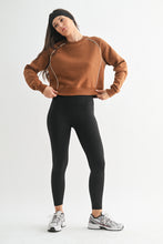 Load image into Gallery viewer, Pipedfleece Cotton Blend Crewneck Sweater
