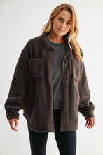 Load image into Gallery viewer, Frostline Sherpa Shacket (brown)
