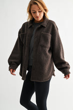 Load image into Gallery viewer, Frostline Sherpa Shacket (brown)
