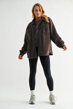 Load image into Gallery viewer, Frostline Sherpa Shacket (brown)
