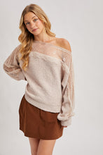 Load image into Gallery viewer, Lace Trimmed Knit Sweater
