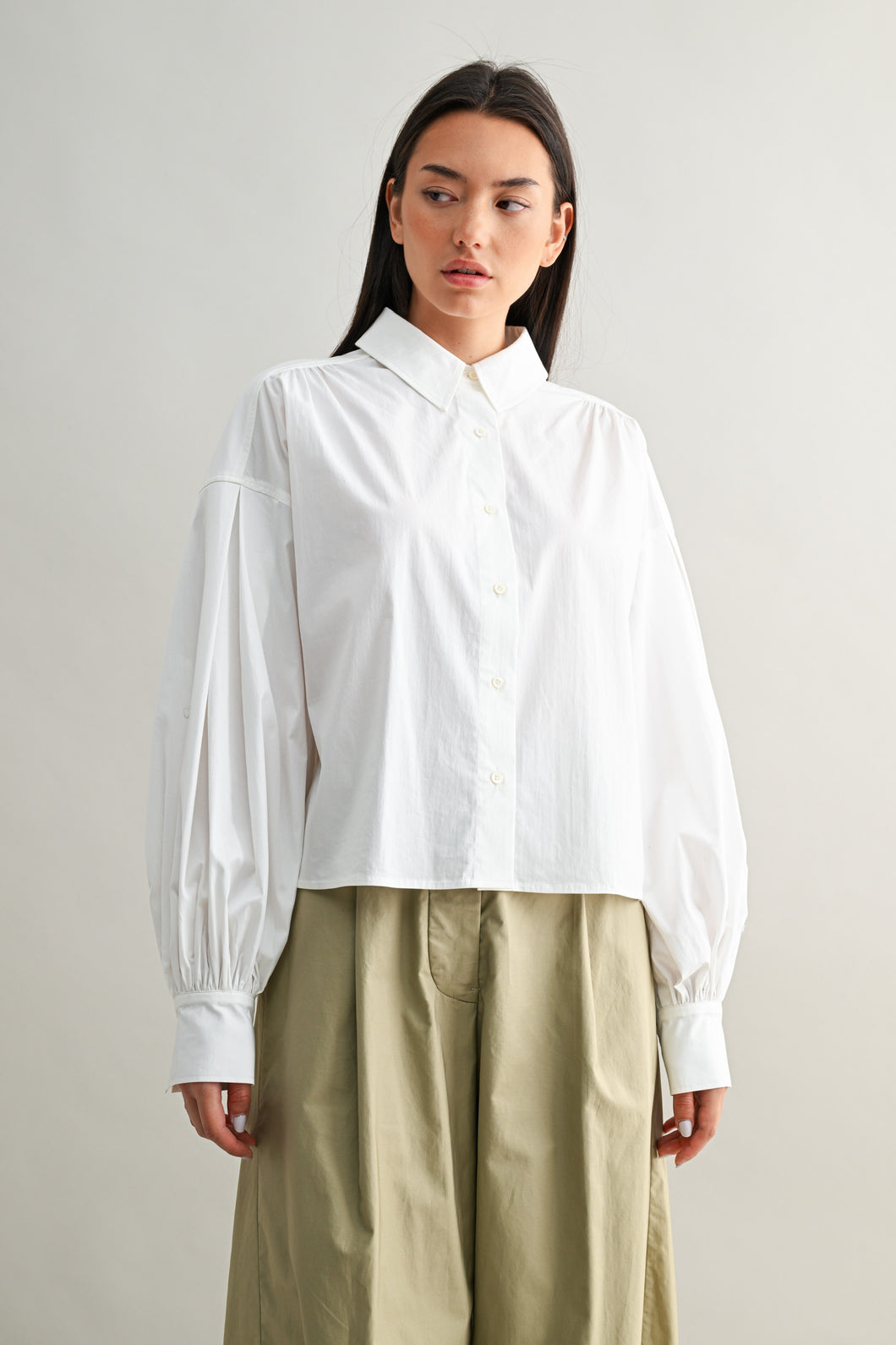 Balloon Sleeve Button Down