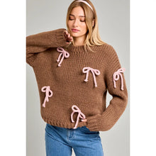 Load image into Gallery viewer, bow detailed oversized sweater
