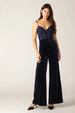 Load image into Gallery viewer, Lace and Velvet Jumpsuit
