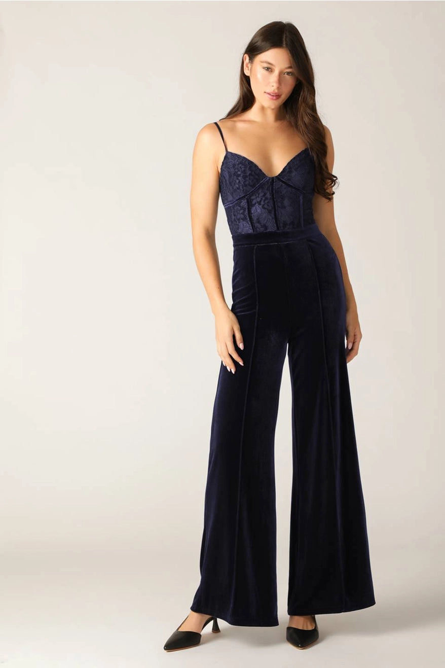 Lace and Velvet Jumpsuit