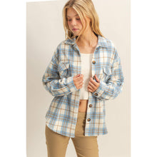 Load image into Gallery viewer, Collared Plaid Shacket
