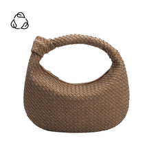 Load image into Gallery viewer, Brigitte Large Cocoa Recycled Vegan Suede Shoulder Bag
