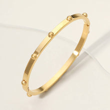 Load image into Gallery viewer, Stainless Steel Bubble Hinged Bangle Bracelet

