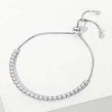 Load image into Gallery viewer, Stainless Steel Round CZ Tennis bracelet
